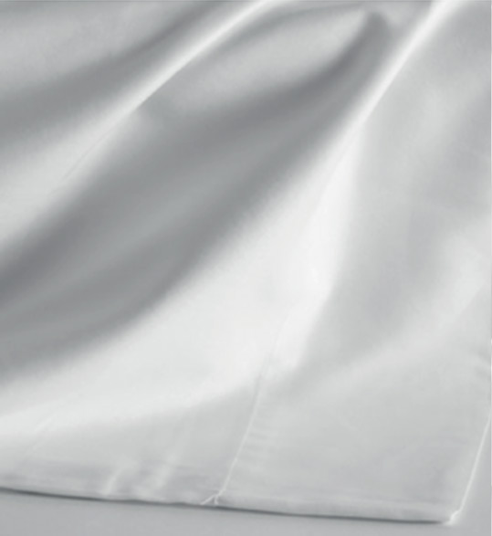 Close-up on white sheet